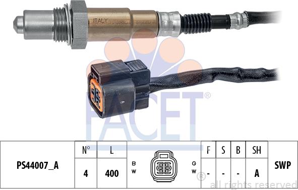 FACET 10.8292 - Sonda lambda www.autoricambi360.it