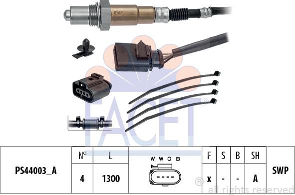 FACET 10.8245 - Sonda lambda www.autoricambi360.it