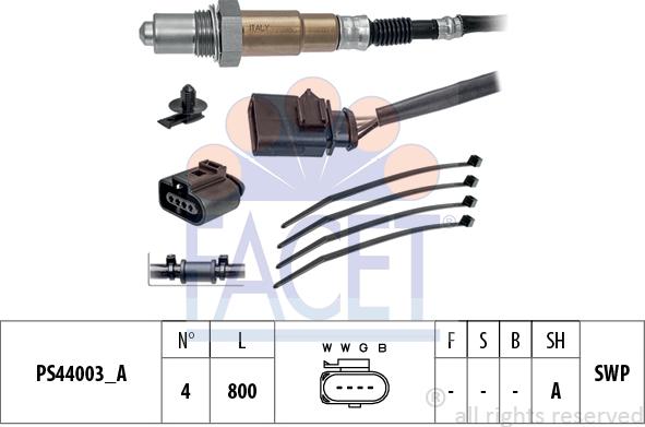 FACET 10.8243 - Sonda lambda www.autoricambi360.it
