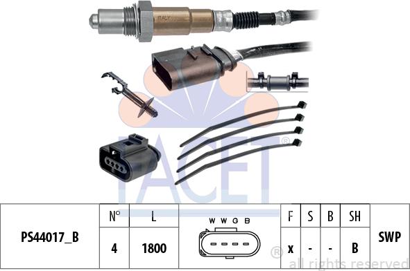 FACET 10.8247 - Sonda lambda www.autoricambi360.it