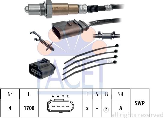 FACET 10.8251 - Sonda lambda www.autoricambi360.it