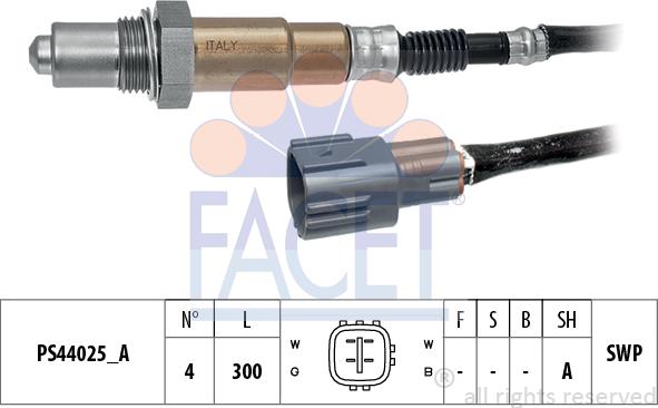 FACET 10.8269 - Sonda lambda www.autoricambi360.it