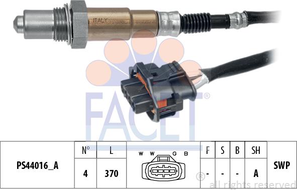 FACET 10.8266 - Sonda lambda www.autoricambi360.it