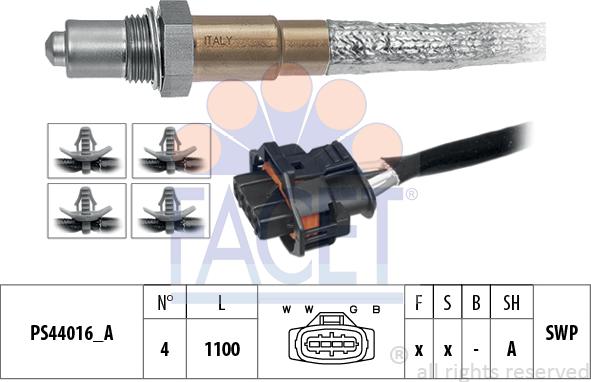 FACET 10.8268 - Sonda lambda www.autoricambi360.it