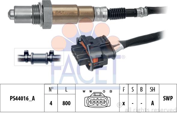 FACET 10.8263 - Sonda lambda www.autoricambi360.it