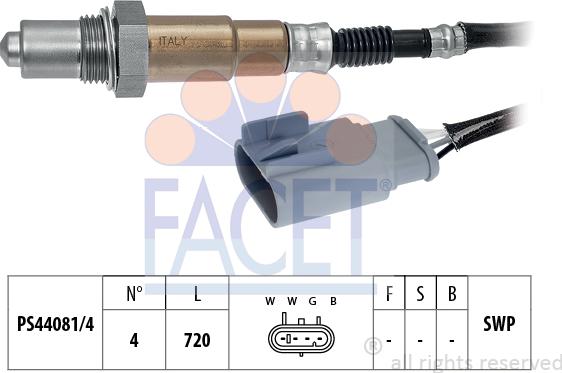 FACET 10.8208 - Sonda lambda www.autoricambi360.it