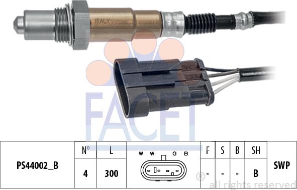 FACET 10.8203 - Sonda lambda www.autoricambi360.it