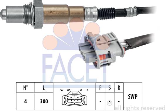 FACET 10.8214 - Sonda lambda www.autoricambi360.it
