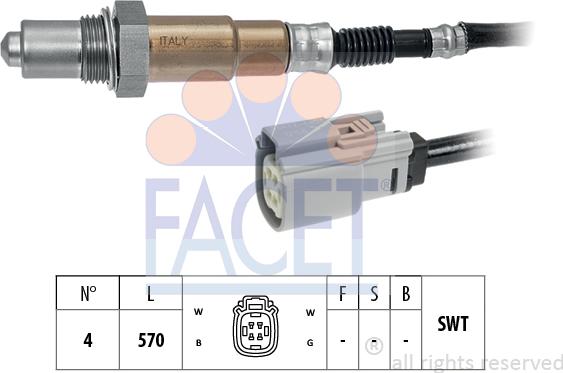 FACET 10.8218 - Sonda lambda www.autoricambi360.it