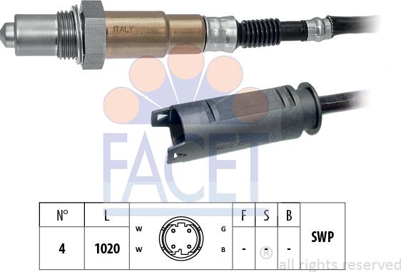 FACET 10.8213 - Sonda lambda www.autoricambi360.it
