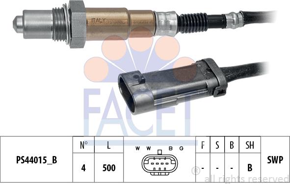 FACET 10.8280 - Sonda lambda www.autoricambi360.it