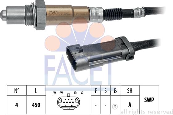 FACET 10.8281 - Sonda lambda www.autoricambi360.it
