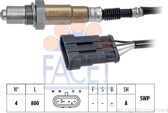 FACET 10.8239 - Sonda lambda www.autoricambi360.it