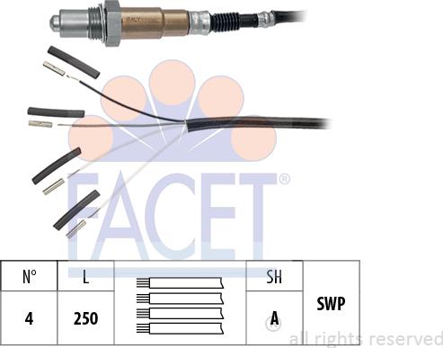 FACET 10.8235 - Sonda lambda www.autoricambi360.it