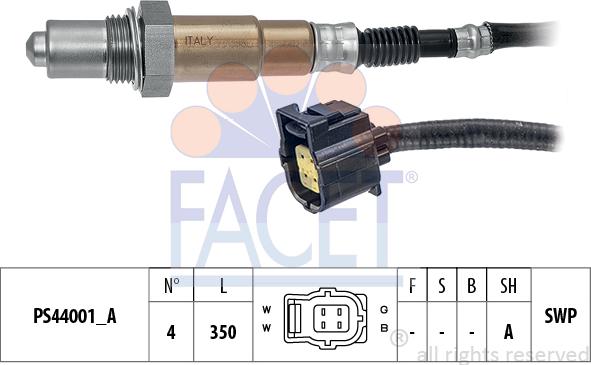 FACET 10.8236 - Sonda lambda www.autoricambi360.it