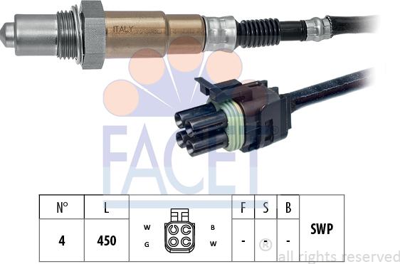 FACET 10.8232 - Sonda lambda www.autoricambi360.it