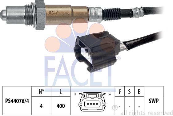 FACET 10.8226 - Sonda lambda www.autoricambi360.it