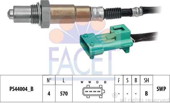 FACET 10.8220 - Sonda lambda www.autoricambi360.it