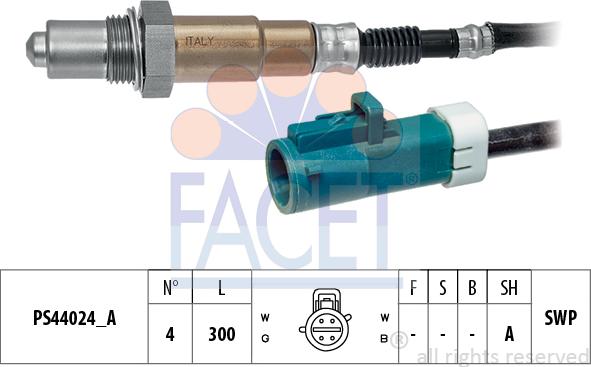 FACET 10.8272 - Sonda lambda www.autoricambi360.it