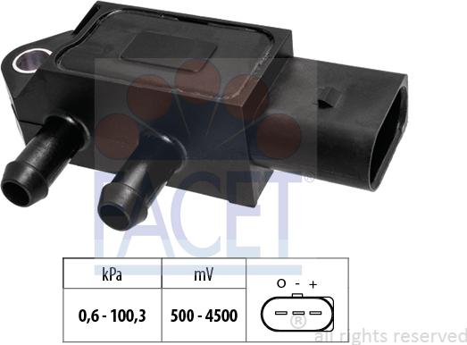 FACET 10.3403 - Sensore pressione aria, Aggiustaggio altimetrico www.autoricambi360.it