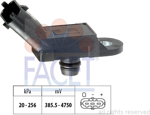 FACET 10.3055 - Sensore pressione aria, Aggiustaggio altimetrico www.autoricambi360.it