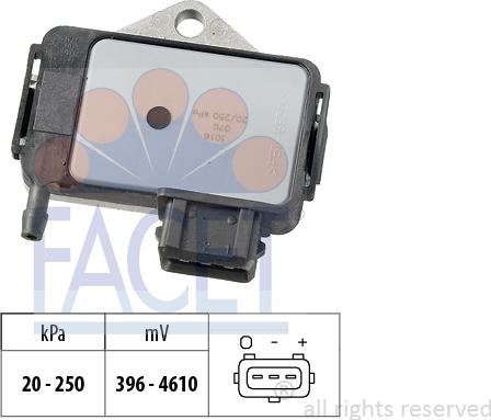 FACET 10.3016 - Sensore pressione aria, Aggiustaggio altimetrico www.autoricambi360.it