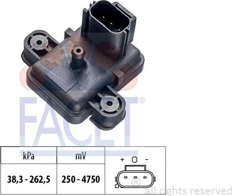 FACET 10.3355 - Sensore pressione aria, Aggiustaggio altimetrico www.autoricambi360.it