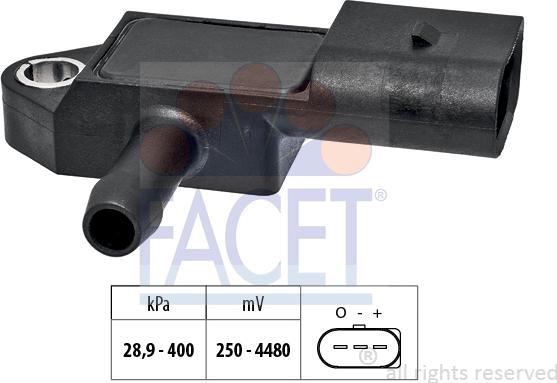 FACET 10.3327 - Sensore pressione aria, Aggiustaggio altimetrico www.autoricambi360.it
