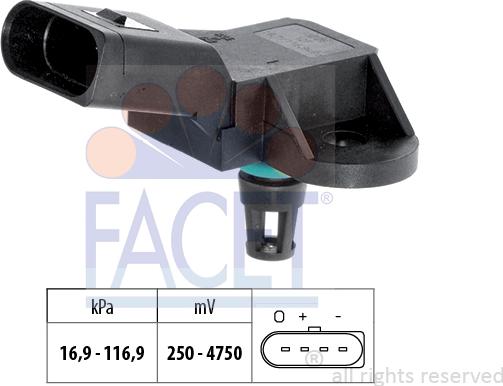 FACET 10.3226 - Sensore pressione aria, Aggiustaggio altimetrico www.autoricambi360.it