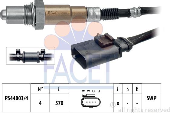 FACET 10.7931 - Sonda lambda www.autoricambi360.it