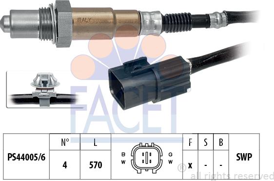 FACET 10.7510 - Sonda lambda www.autoricambi360.it