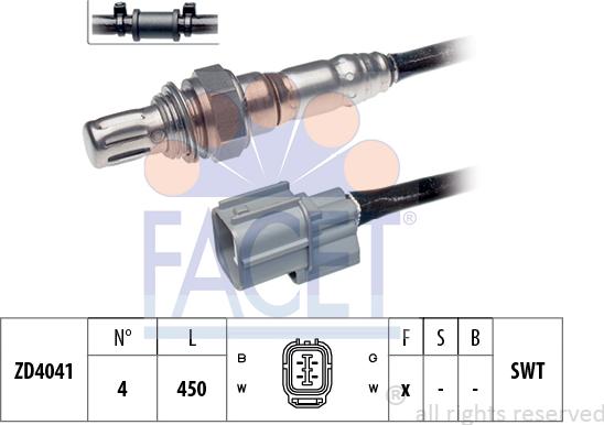 FACET 10.7654 - Sonda lambda www.autoricambi360.it