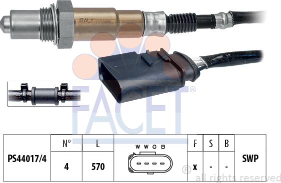 FACET 10.7600 - Sonda lambda www.autoricambi360.it