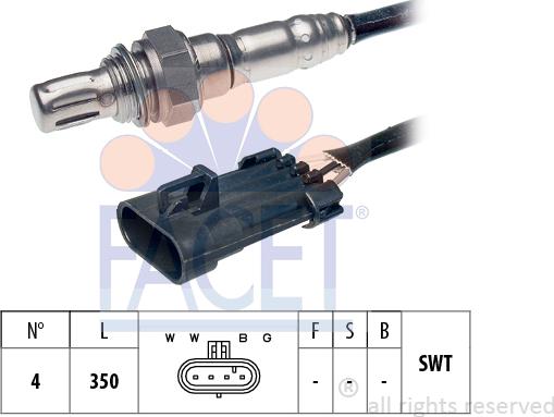 FACET 10.7602 - Sonda lambda www.autoricambi360.it