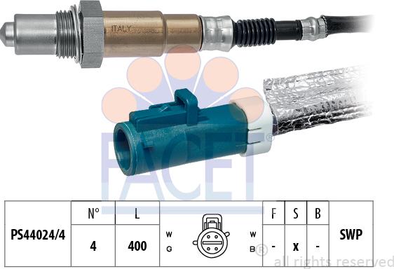 FACET 10.7685 - Sonda lambda www.autoricambi360.it