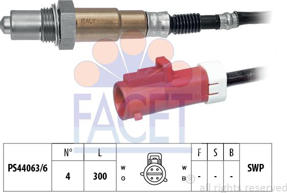 FACET 10.7687 - Sonda lambda www.autoricambi360.it