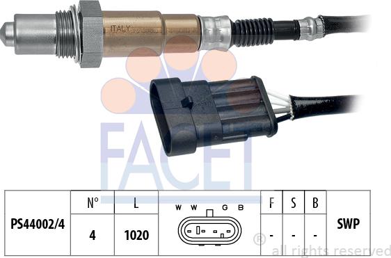 FACET 10.7096 - Sonda lambda www.autoricambi360.it