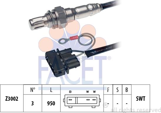 FACET 10.7044 - Sonda lambda www.autoricambi360.it
