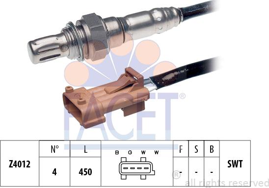FACET 10.7059 - Sonda lambda www.autoricambi360.it
