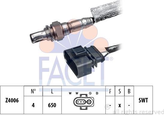 FACET 10.7052 - Sonda lambda www.autoricambi360.it