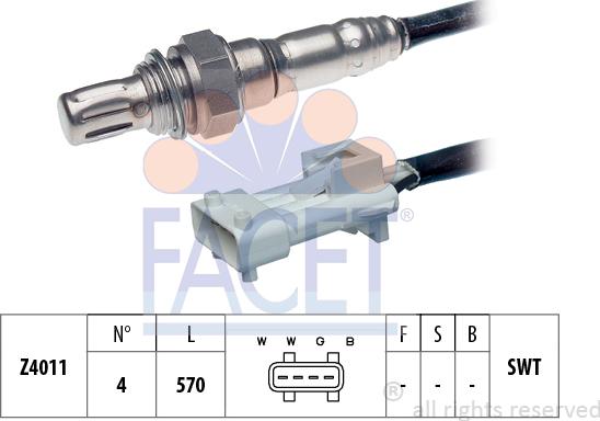 FACET 10.7065 - Sonda lambda www.autoricambi360.it