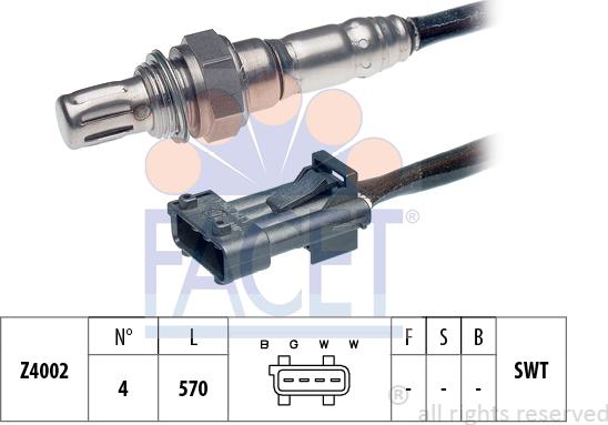 FACET 10.7063 - Sonda lambda www.autoricambi360.it