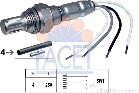 FACET 10.7004 - Sonda lambda www.autoricambi360.it