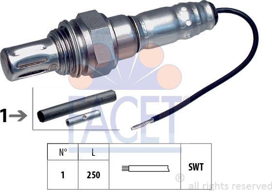 FACET 10.7001 - Sonda lambda www.autoricambi360.it