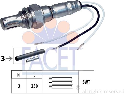 FACET 10.7003 - Sonda lambda www.autoricambi360.it