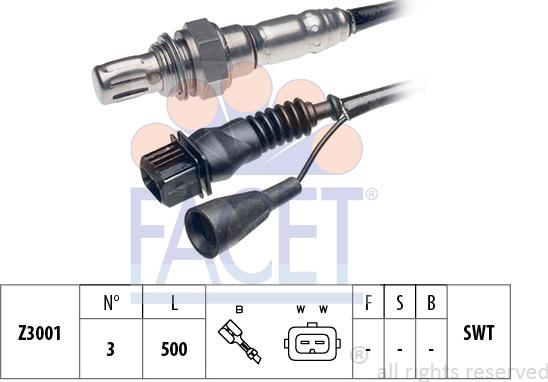 FACET 10.7031 - Sonda lambda www.autoricambi360.it