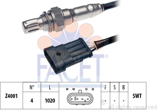 FACET 10.7022 - Sonda lambda www.autoricambi360.it