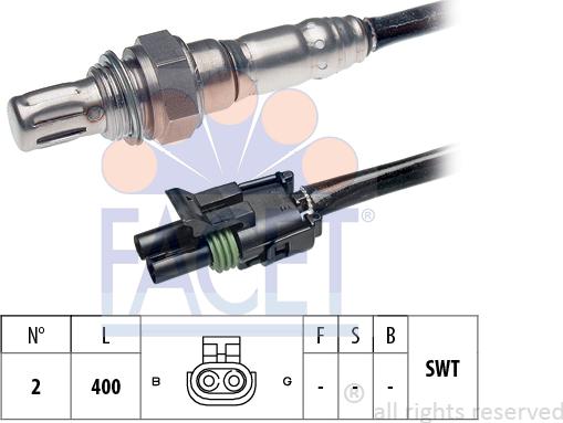 FACET 10.7074 - Sonda lambda www.autoricambi360.it