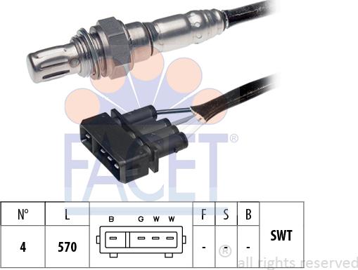 FACET 10.7191 - Sonda lambda www.autoricambi360.it