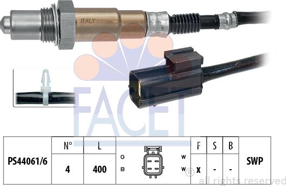 FACET 10.7198 - Sonda lambda www.autoricambi360.it